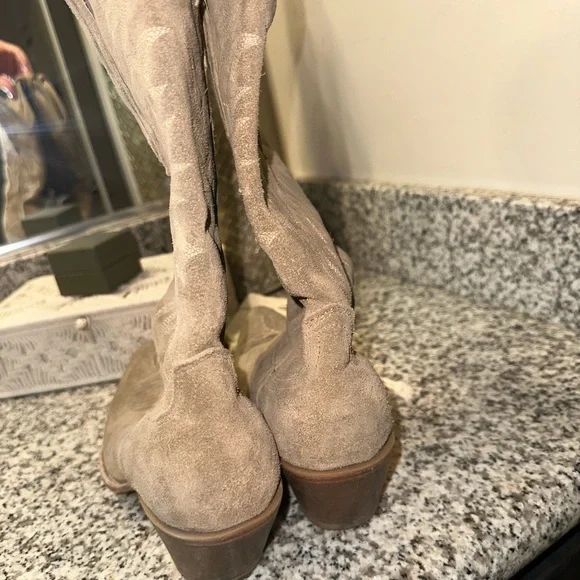 Charmed Tan Suede Cowgirl Boots by Miranda Lambert - Picture 6 of 9